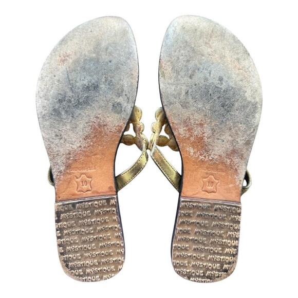 Mystique Mother of Pearl Slide Sandal Women size 10 - Picture 4 of 4